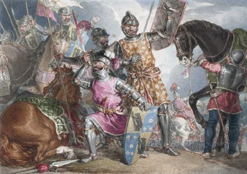 King Henry VI, part III, act II, scene III, Warwick, Edward, and Richard at the Battle of Towton